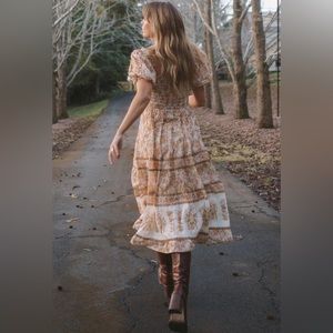 Spell & The Gypsy Collective Juniper Shirred Dress Small